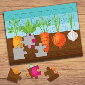 41466 Sebzeleri Tanıyalım Çocuklara Özel Puzzle Yapboz Tablo