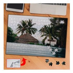 418360 Palmiyeli Tatil Beldesi 240 Parça Puzzle Yapboz Tablo