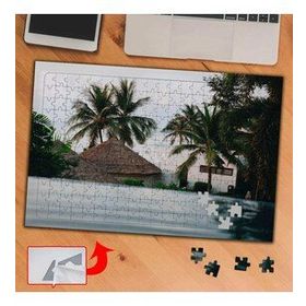 418360 Palmiyeli Tatil Beldesi 240 Parça Puzzle Yapboz Tablo