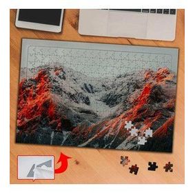 419F0 Karlı Güneş Işıklı Dağ 240 Parça Puzzle Yapboz Tablo
