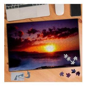 420 Gün Batımı Karanlığı Deniz 240 Parça Puzzle Yapboz Tablo