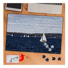 422059 Denizde Yelkenli Tekneler 240 Parça Puzzle Yapboz Tablo