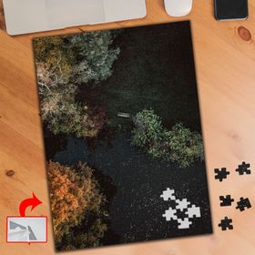 426313 Kuş Bakışı Göl Ve Ağaçlar 240 Parça Puzzle Yapboz Tablo