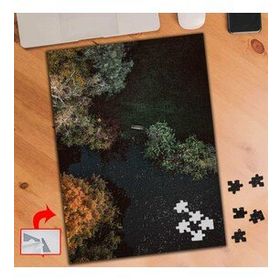 426313 Kuş Bakışı Göl Ve Ağaçlar 240 Parça Puzzle Yapboz Tablo