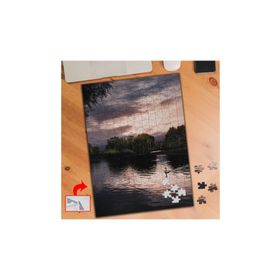 426872 Gün Batımında Ördekli Göl 240 Parça Puzzle Yapboz Tablo