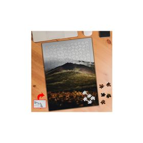 426892 Sisli Yeşil Tepe Doğa 240 Parça Puzzle Yapboz Tablo