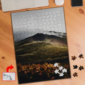 426892 Sisli Yeşil Tepe Doğa 240 Parça Puzzle Yapboz Tablo