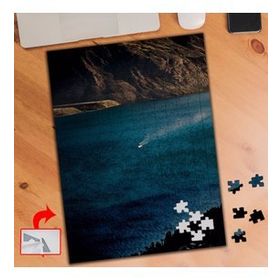 428344 Denizdeki Feribot Doğa 240 Parça Puzzle Yapboz Tablo