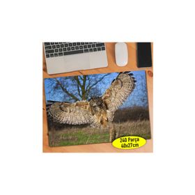 42945667 Kanatları Açmış Uçan Baykuş 240 Parça Puzzle Yapboz