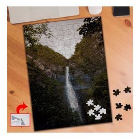 429914 Dağ Arasında Şelale 240 Parça Puzzle Yapboz Tablo