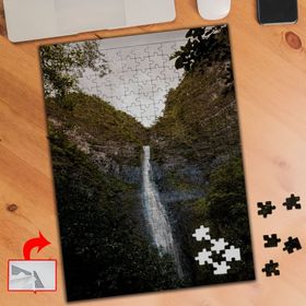 429914 Dağ Arasında Şelale 240 Parça Puzzle Yapboz Tablo