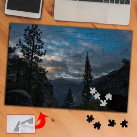 430066 Ağaçlar İçinden Gökyüzü 240 Parça Puzzle Yapboz Tablo