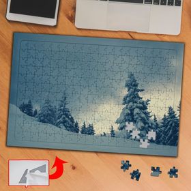 431841 Karlı Tepe ve Çam Ağacı 240 Parça Puzzle Yapboz Tablo
