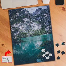 432754 Dağlar Ve Mavi Yansıma Deniz 240 Parça Puzzle Yapboz Tablo