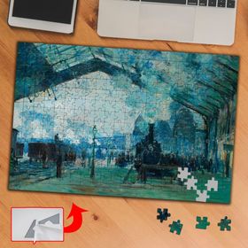 433 Normandiya Treni Monet 240 Parça Puzzle Yapboz Tablo