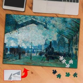 433 Normandiya Treni Monet 240 Parça Puzzle Yapboz Tablo