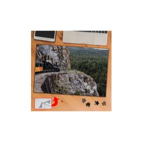 434403 Dağ Kenarında Tren Yolu 240 Parça Puzzle Yapboz Tablo