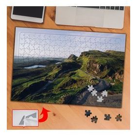 434884 Tepelerin Arasındaki Yol 240 Parça Puzzle Yapboz Tablo