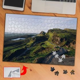 434884 Tepelerin Arasındaki Yol 240 Parça Puzzle Yapboz Tablo