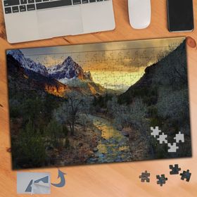 436 Dağın Arasında Akarsu Yolu 240 Parça Puzzle Yapboz Tablo