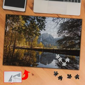 437305 Sarı Yapraklı Ağaçlar Doğa 240 Parça Puzzle Yapboz Tablo