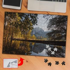 437305 Sarı Yapraklı Ağaçlar Doğa 240 Parça Puzzle Yapboz Tablo