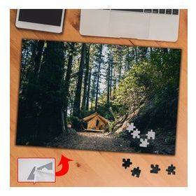 437336 Ormandaki Çadır Ev Doğa 240 Parça Puzzle Yapboz Tablo