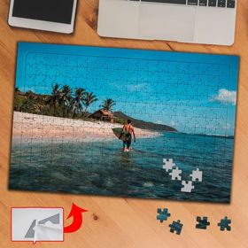 437336 Sörf Yapan İnsan Tatil 240 Parça Puzzle Yapboz Tablo