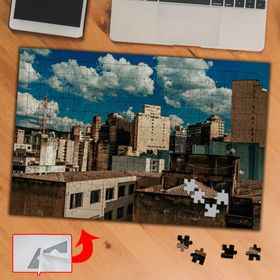 437508 Şehirde Binalar ve Gökyüzü 240 Parça Puzzle Yapboz Tablo