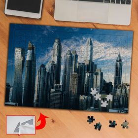 4390 Sıralı Gökdelenler Gökyüzü 240 Parça Puzzle Yapboz Tablo