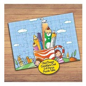 43914 Fincandaki Kalemler Çocuklara Özel Puzzle Yapboz Tablo