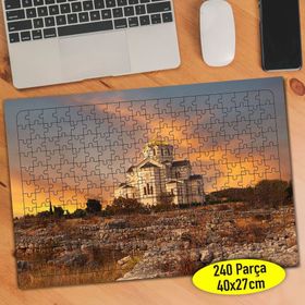 4395011 Ukrayna Beyaz Saray Mimari Bina 240 Parça Puzzle Yapboz