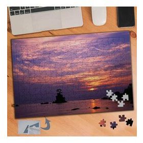 441 Pembe Gökyüzü Altında Deniz 240 Parça Puzzle Yapboz Tablo