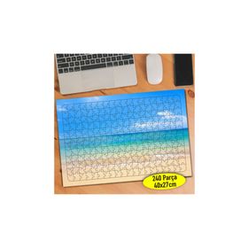 441015 Deniz Kum Güneş Doğa Manzara 240 Parça Puzzle Yapboz