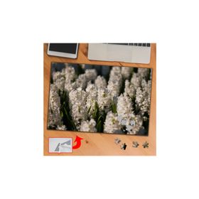 441920 Beyaz Lavantalar Bitki 240 Parça Puzzle Yapboz Tablo