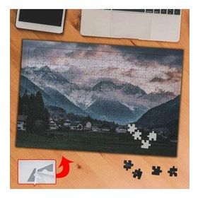 444770 Dağlar İçinde Kasabalar 240 Parça Puzzle Yapboz Tablo