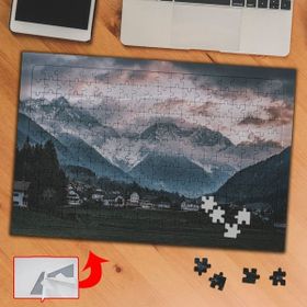444770 Dağlar İçinde Kasabalar 240 Parça Puzzle Yapboz Tablo
