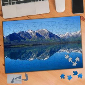 445 Gökyüzüyle Bütün Dağlar Doğa 240 Parça Puzzle Yapboz Tablo