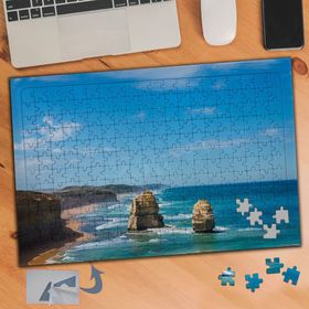 448 Sahil Kenarında Kayalıklar 240 Parça Puzzle Yapboz Tablo