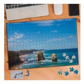 448 Sahil Kenarında Kayalıklar 240 Parça Puzzle Yapboz Tablo