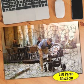 4489 Çocuğuyla Vakit Geçiren İlgili Baba 240 Parça Puzzle Yapboz