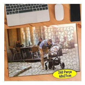 4489 Çocuğuyla Vakit Geçiren İlgili Baba 240 Parça Puzzle Yapboz