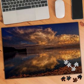 449509 Denizde Bulutlu Gün Batımı 240 Parça Puzzle Yapboz