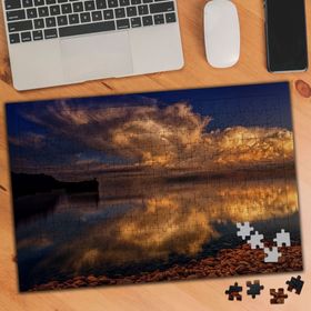 449509 Denizde Bulutlu Gün Batımı 240 Parça Puzzle Yapboz