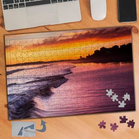 450 Denize Yansıyan Kırmızı Gök 240 Parça Puzzle Yapboz Tablo