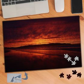 451 Gün Batımı Kızıl Yer Gök240 Parça Puzzle Yapboz Tablo