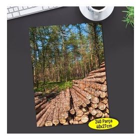 45191 Ormanlık Alanda Kütük Yığınları 240 Parça Puzzle Yapboz