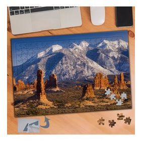 452 Antik Anıtlar Karlı Dağ Doğa 240 Parça Puzzle Yapboz Tablo