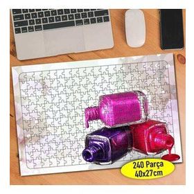 452 Renkli Ojeler Güzellik Bakım Merkezi 240 Parça Puzzle Yapboz