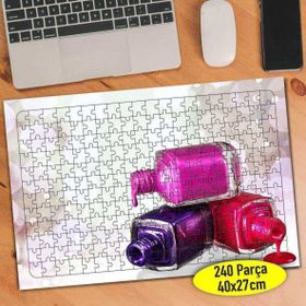 452 Renkli Ojeler Güzellik Bakım Merkezi 240 Parça Puzzle Yapboz
